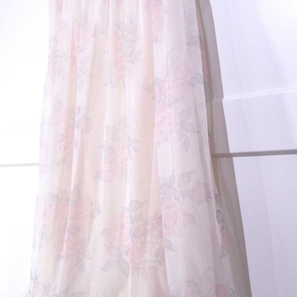 Aristocraft Vintage Floral Pink Double Nylon Nightgown M/L - Picture 2 of 12